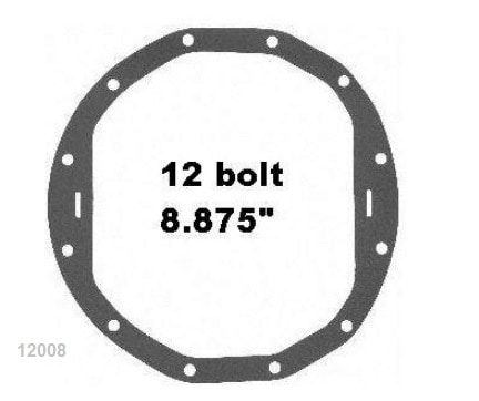 Gasket: Diff 12 bolt GM 60's / early 70's Various